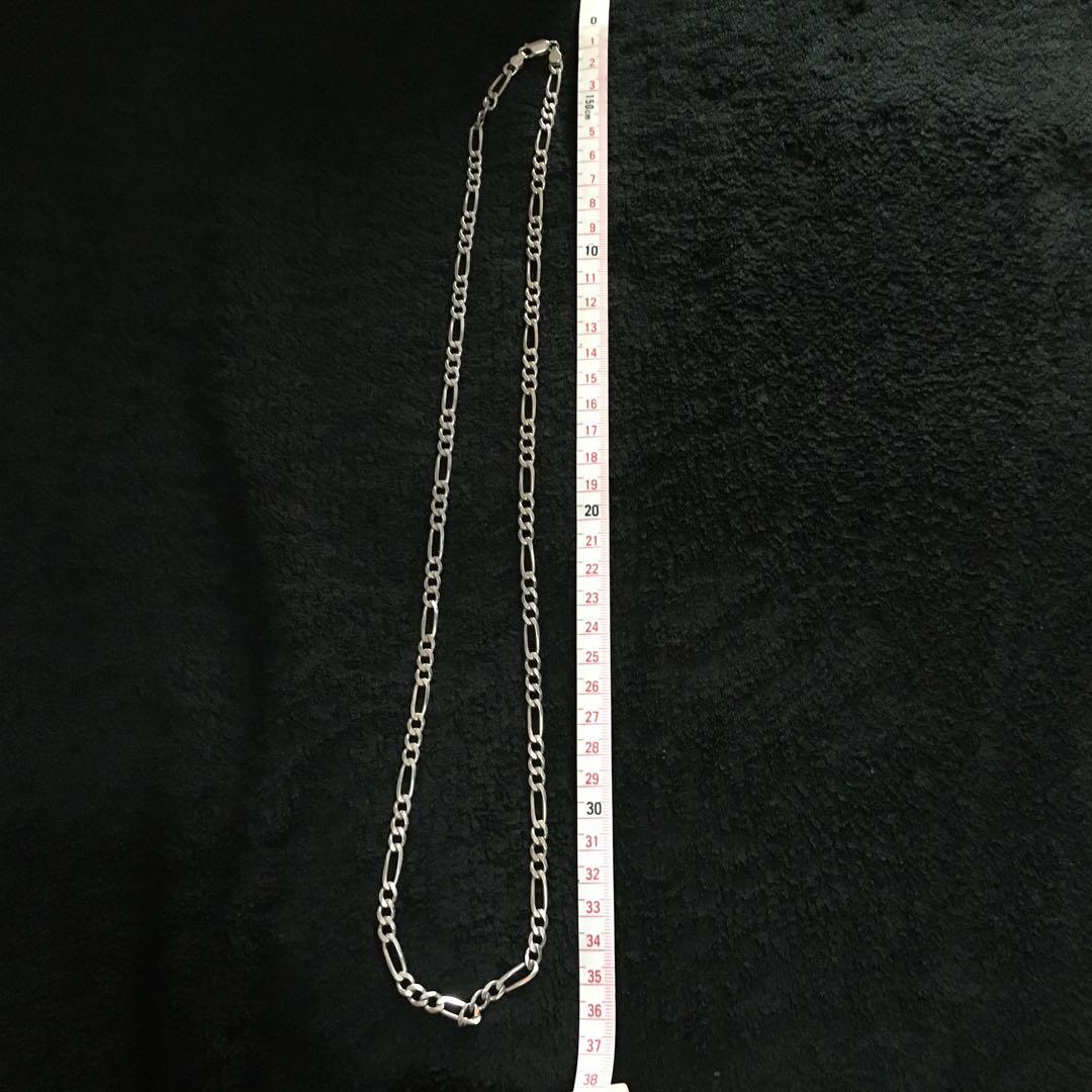 フィガロチェーンネックレスSV 925(ロング)重厚感❗️夏こそ装着。の