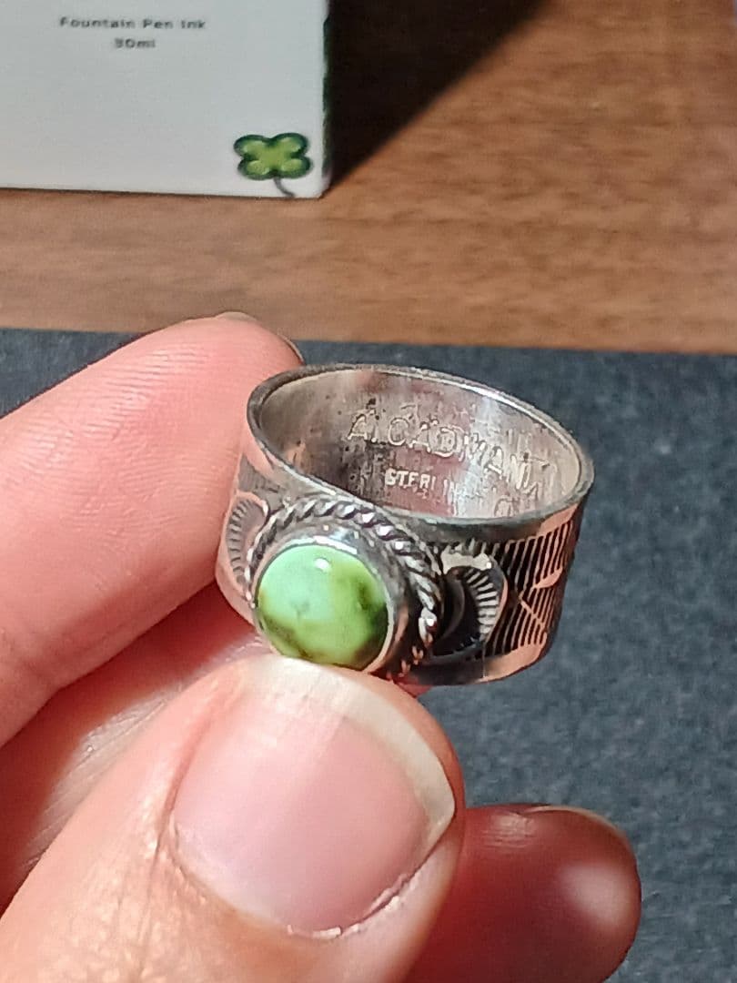 インディアンジュエリー　ナバホ　アンディキャドマン　リング