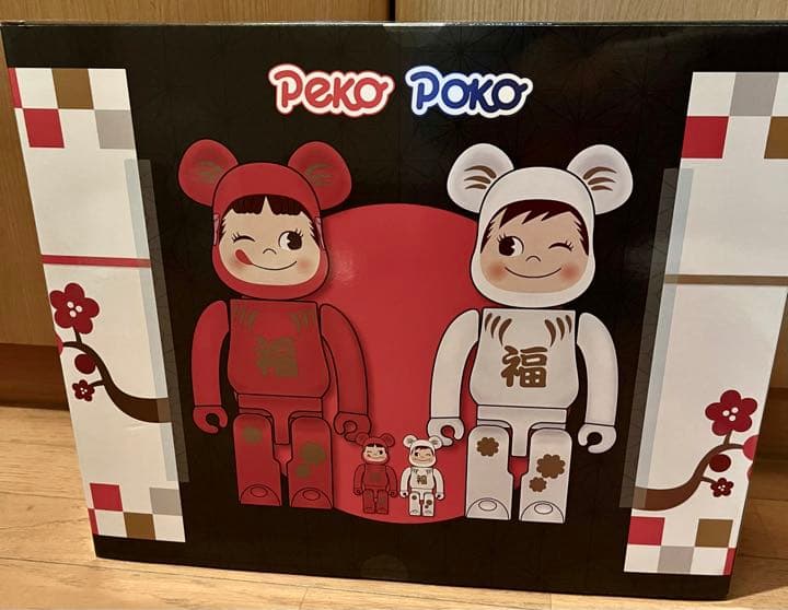 BE＠RBRICK 達磨 ペコちゃん & ポコちゃん 100% & 400%