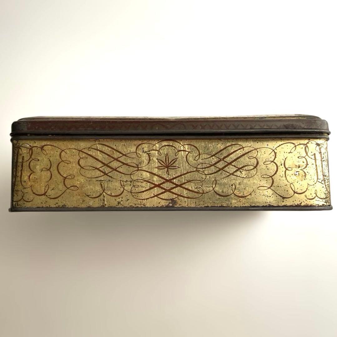 フランス アンティーク ビスケット缶 ブリキ缶 tin缶 ティン缶