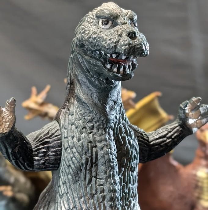 昭和ゴジラ・キングギドラ・モスラ・ラドン・バラゴン他（バンダイ）ソフビ６体セット