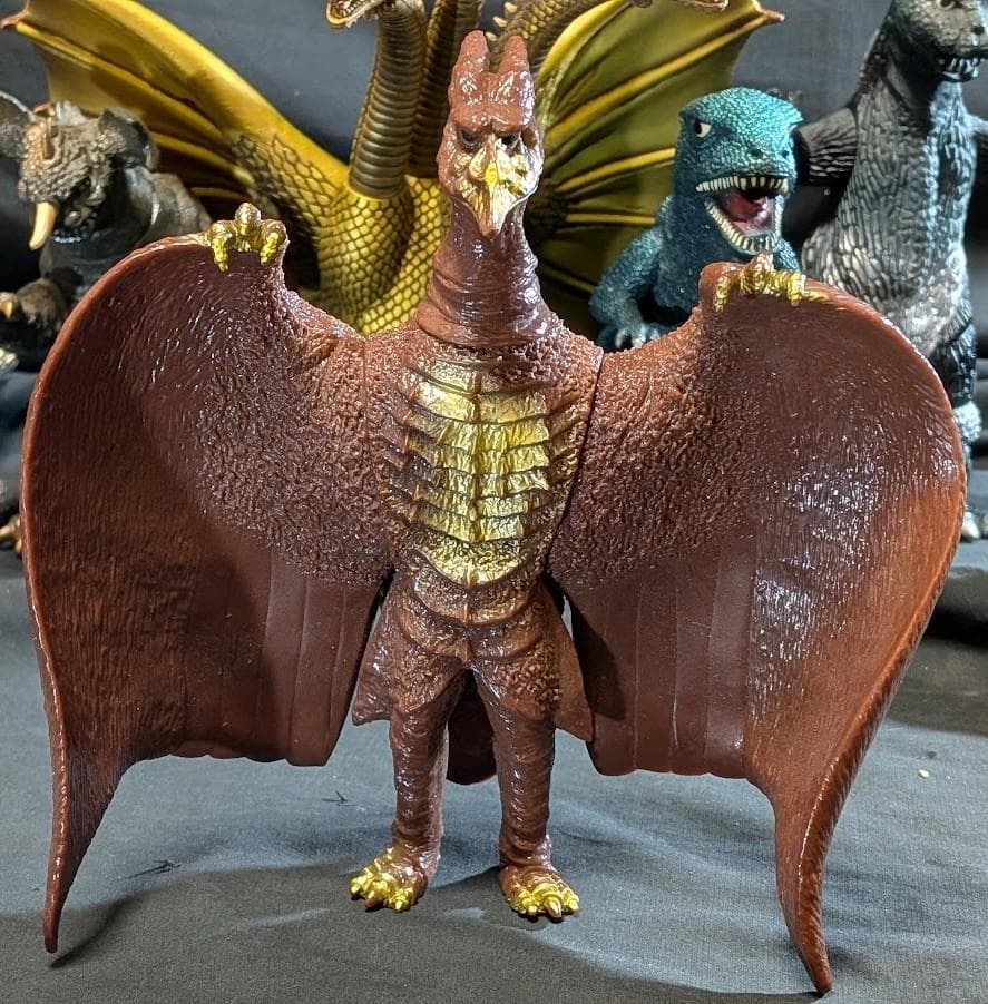 昭和ゴジラ・キングギドラ・モスラ・ラドン・バラゴン他（バンダイ）ソフビ６体セット