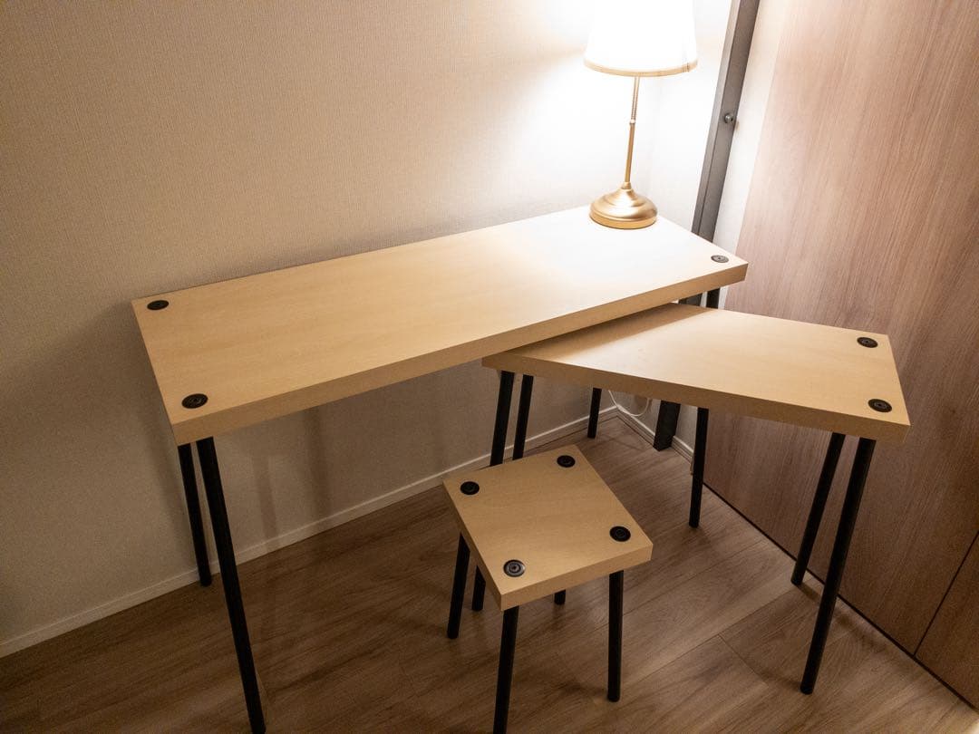【りんご】IKEA FRIDNÄS フリードネス 4点ネストテーブルセット