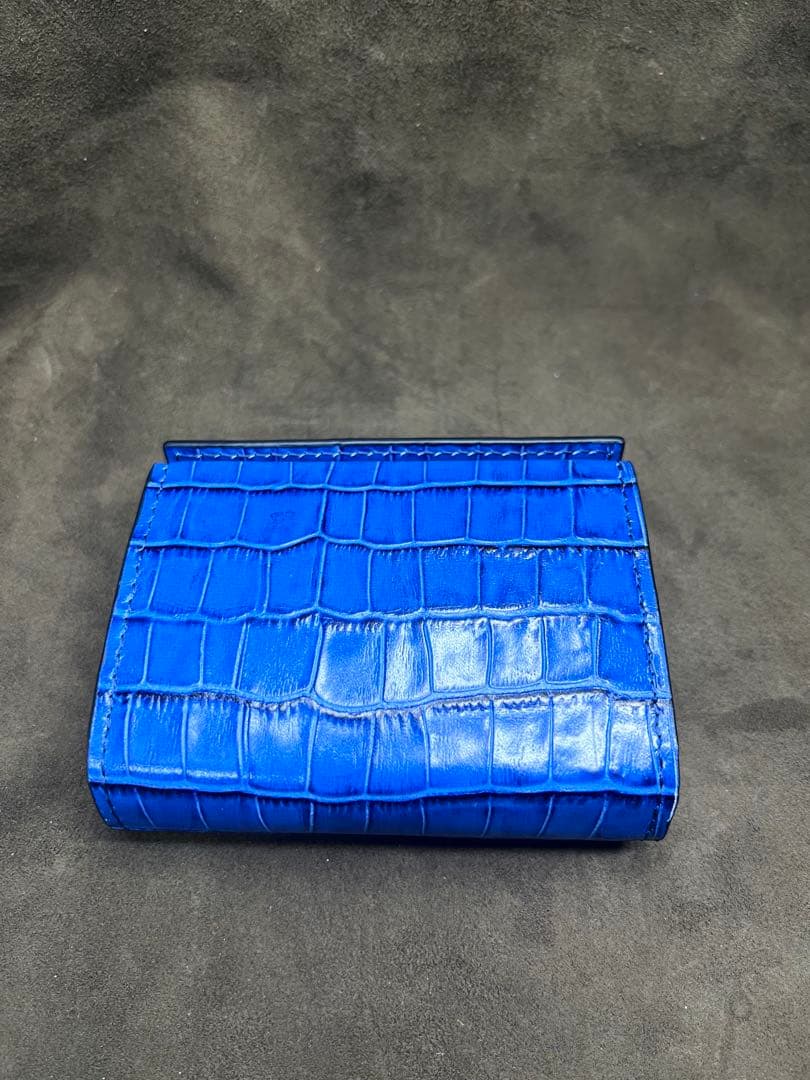 エムピウ ミッレフォッリエ　同型　本革財布　クロコダイル型押しレザー