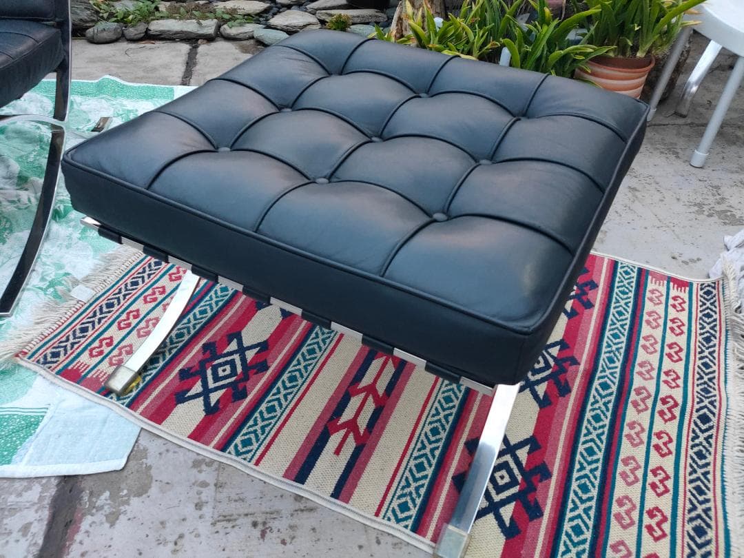 【すっきー様、専用】本革☆バルセロナチェア スツール②☆リプロダクト☆美品