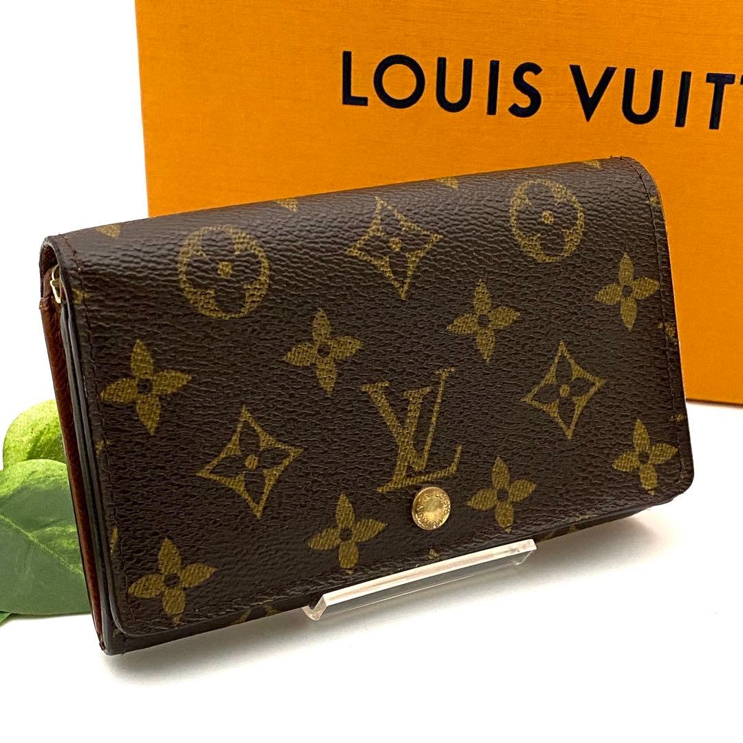 ルイヴィトン モノグラム トレゾール 二つ折り財布 コンパクト