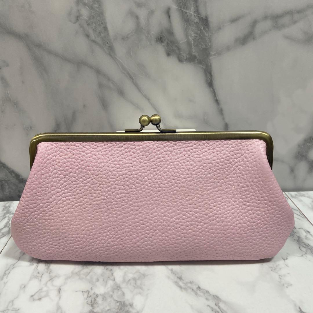 花花ハンドメイド　本革親子がま口長財布2点