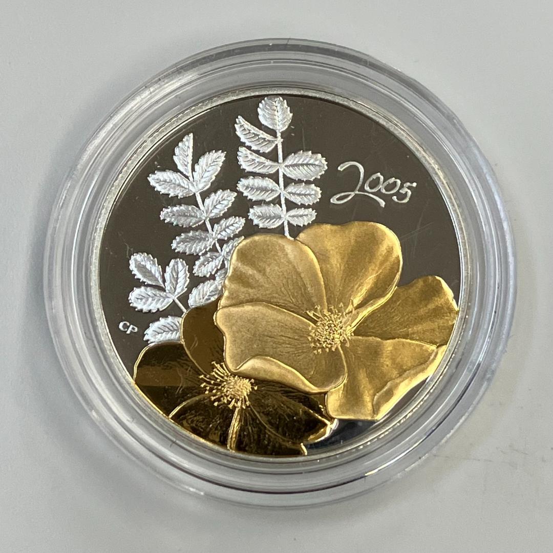 カナダ王立造幣局発行 ゴールデンローズ 50セント銀貨2005年 - メルカリ