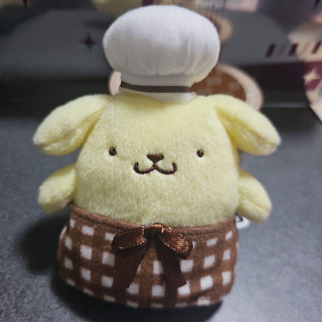 【非売品】ポムポムプリンカフェ マスコット ぬいぐるみ コーヒー屋さん