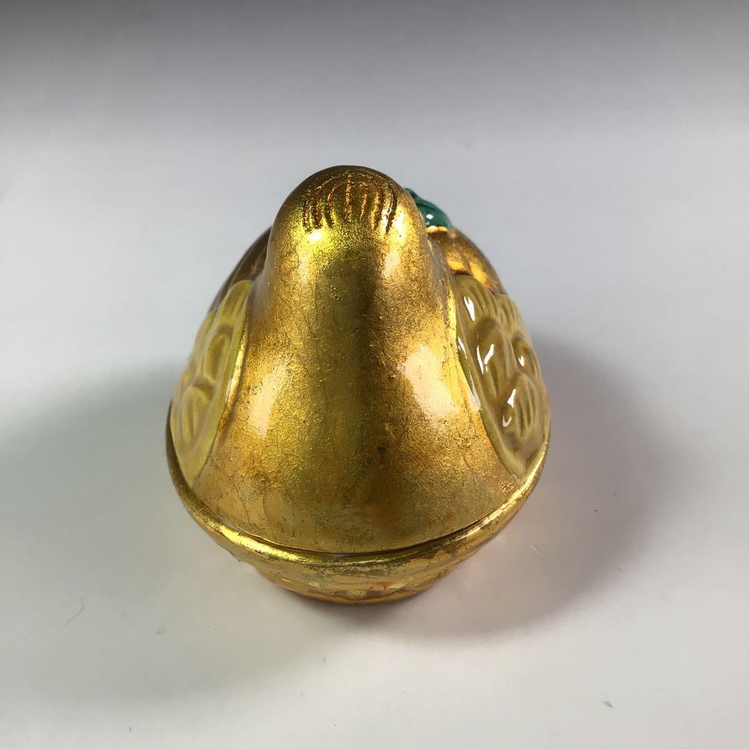 R725 香合 『中村翠嵐造』『交趾白檀』『花喰鳥香合』 共箱 茶道具