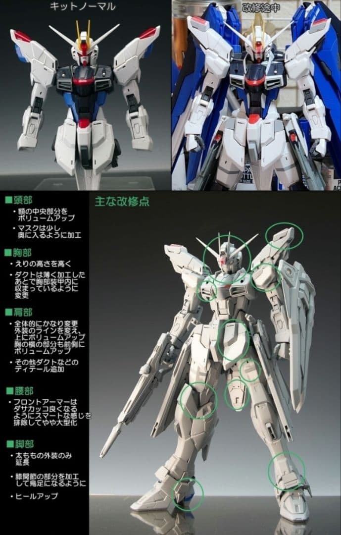 MGフリーダムガンダム ver2.0改修塗装完成品