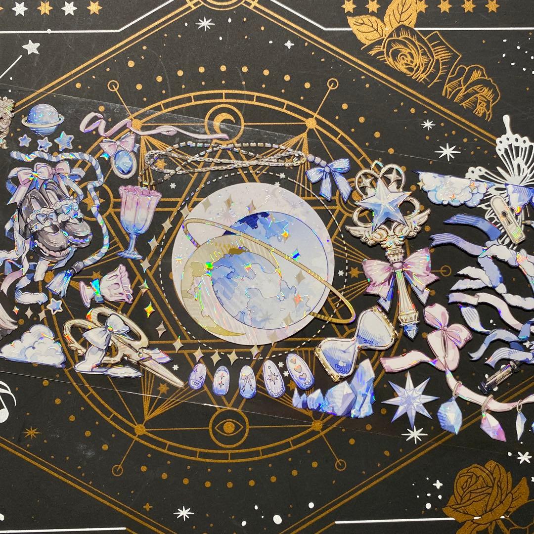 9196】海外 マステ 5m巻売り 貝殻光マスキングテープ 森