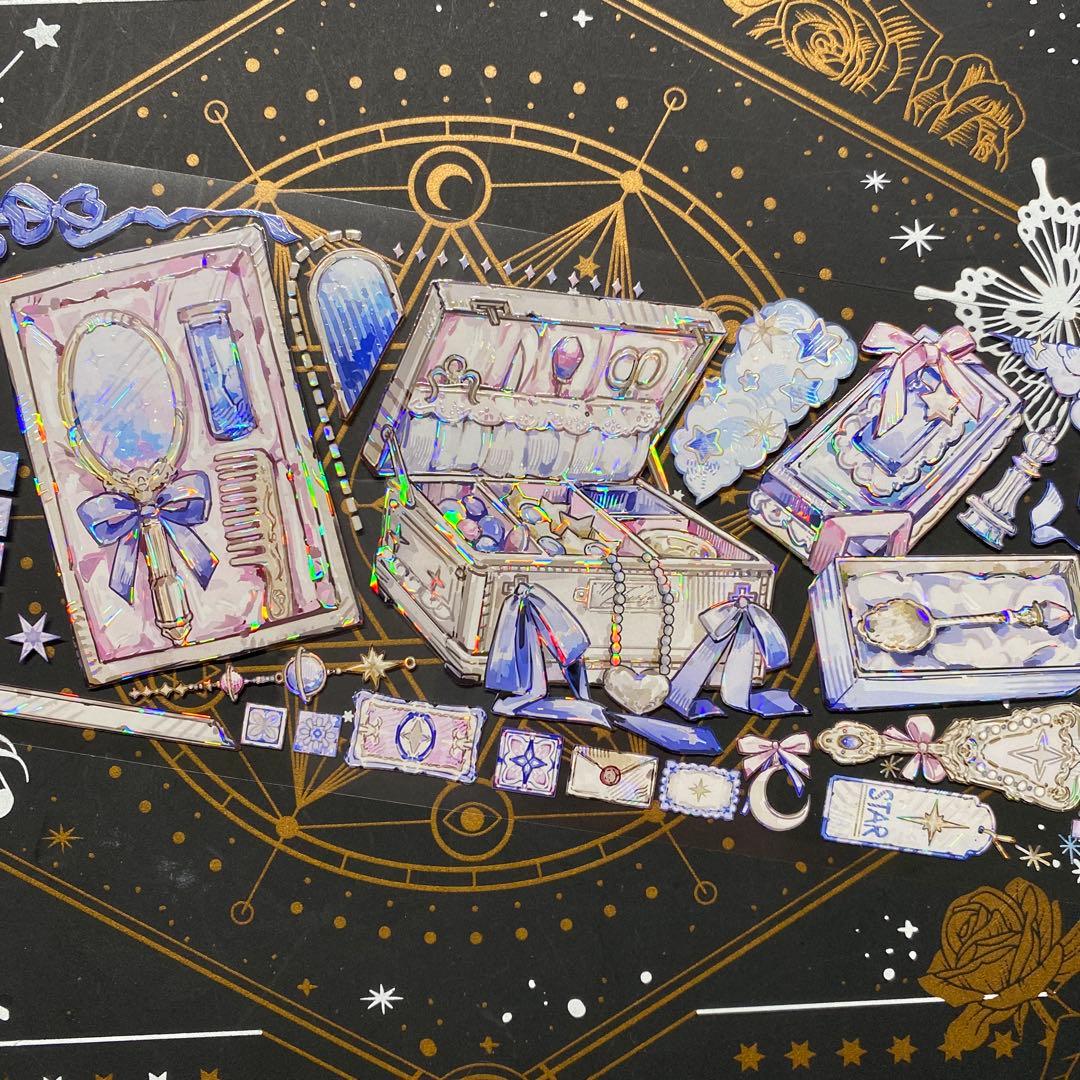 9196】海外 マステ 5m巻売り 貝殻光マスキングテープ 森