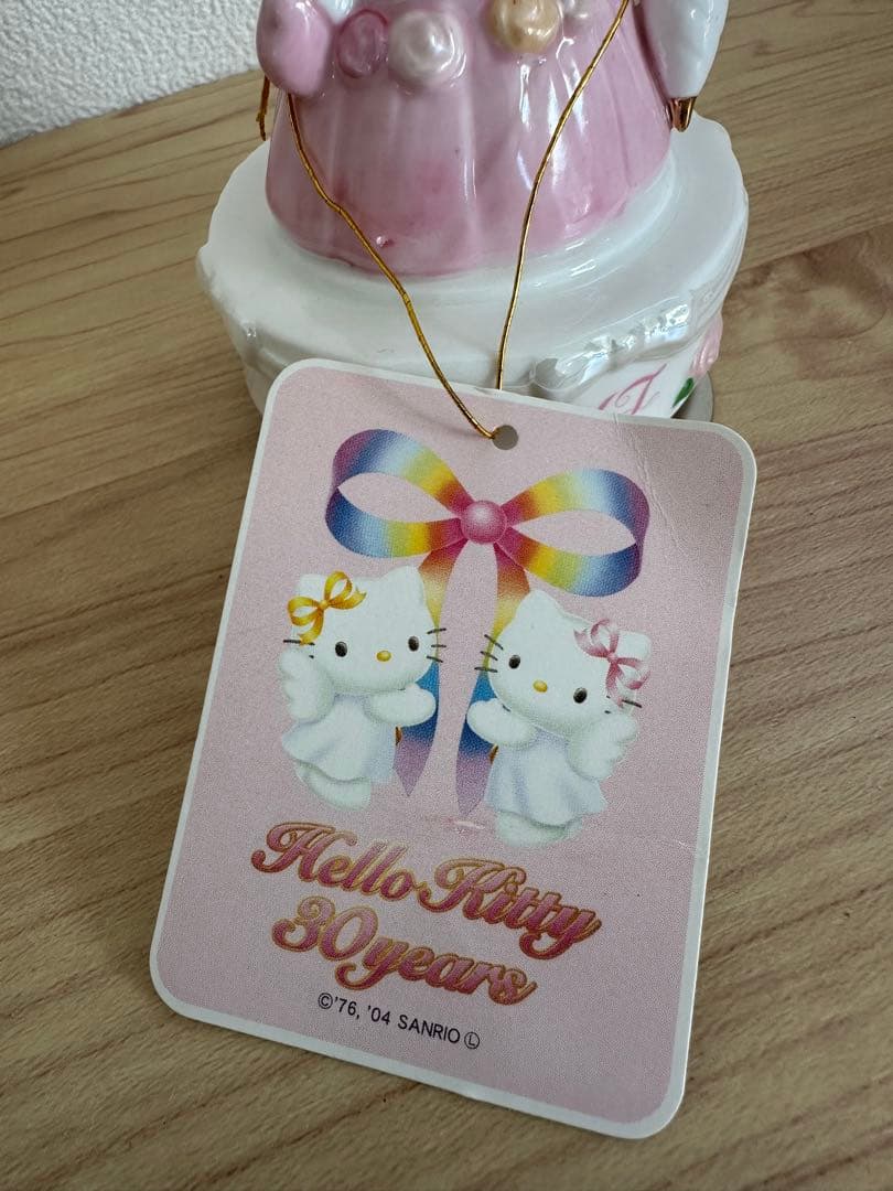 クリスマス限定価格 激レアハローキティ30周年記念陶器置物 フィギュア