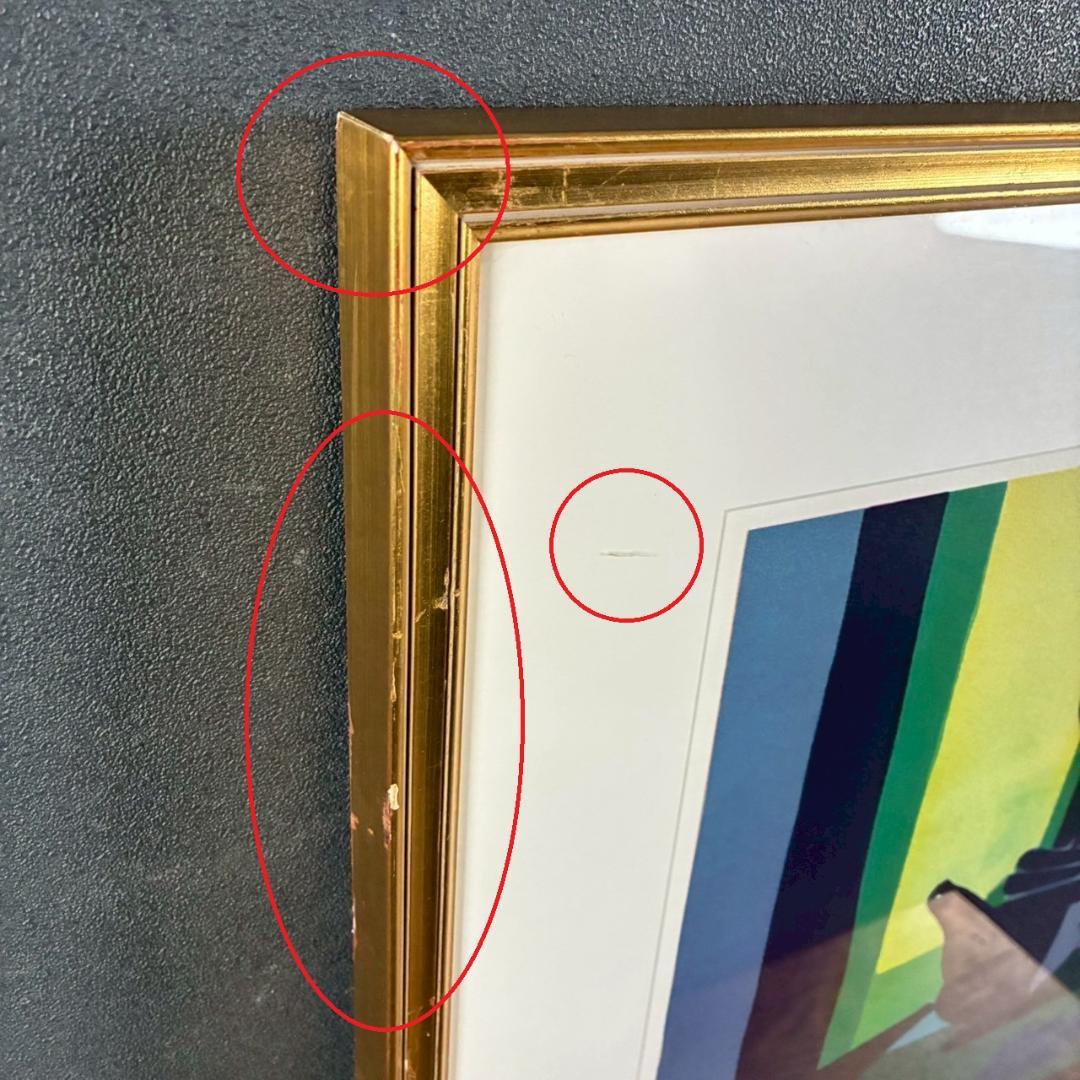 マルセル・ムーリー「静物」リトグラフ 直筆サイン入り 額縁入り フランスの画家