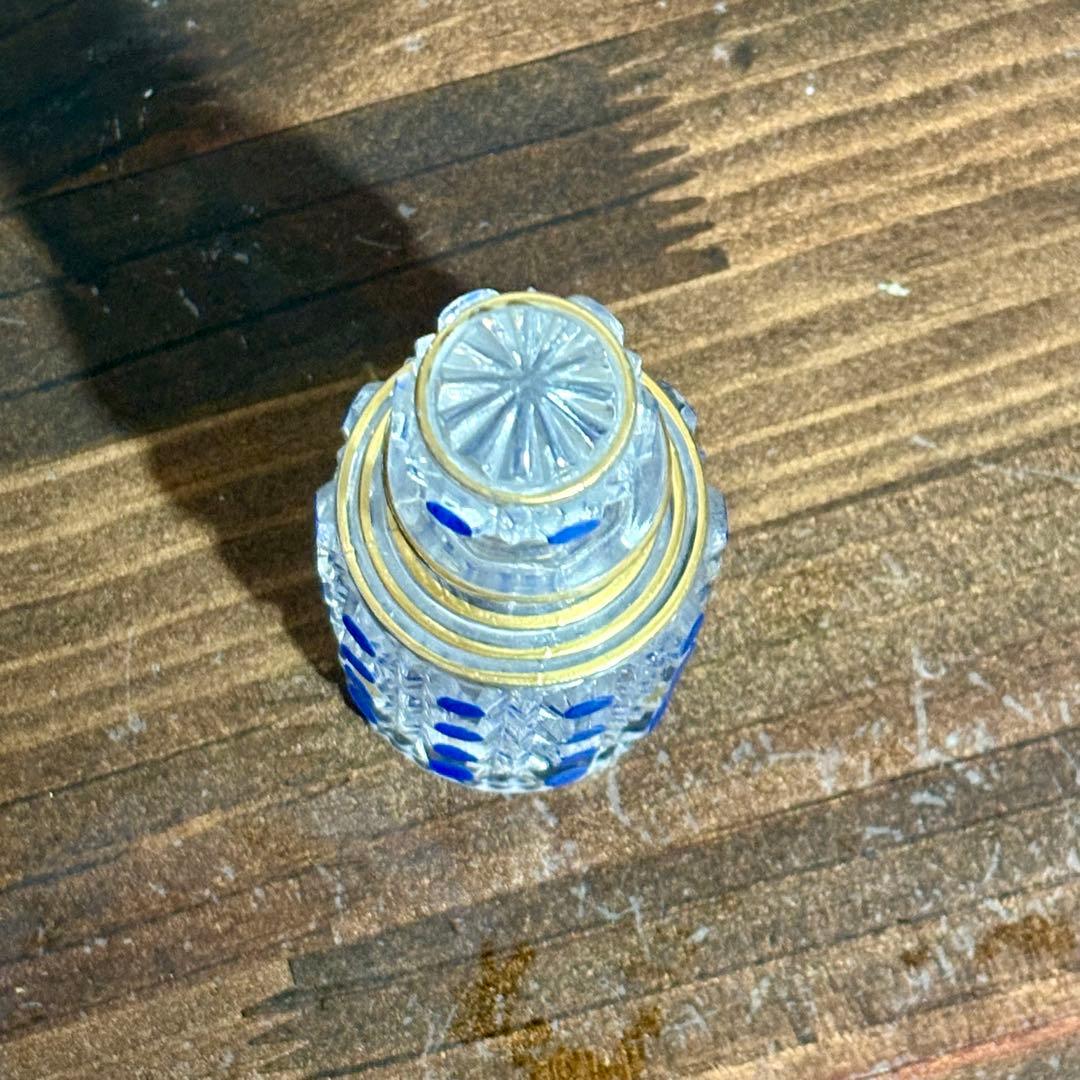 オールドバカラ ディアマンピエーリーコバルトブルー香水瓶OLD BACCARAT