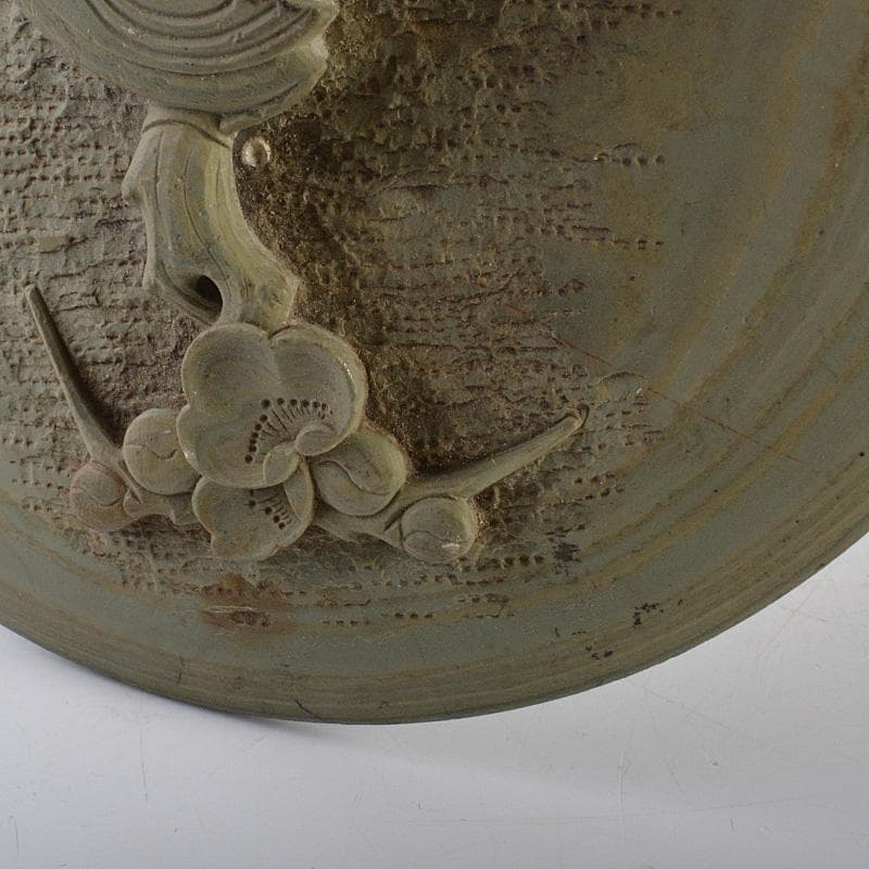 中国 書道具 滑原端渓石 玉泉作 梅木に鳥刻 緑端渓硯 C R6094 - メルカリ