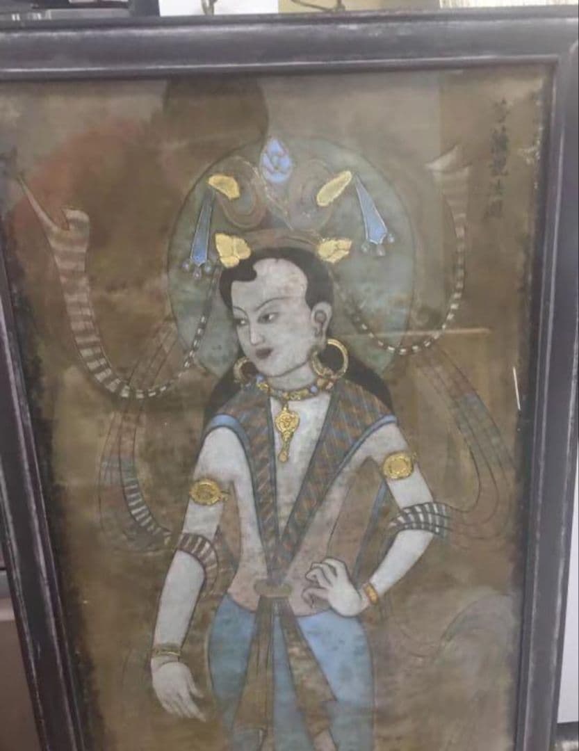 希少】時代物 唐卡 唐物 仏様