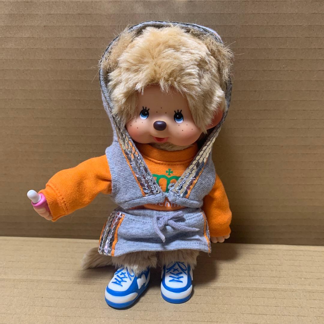 【希少】モンチッチ　女の子　ツインテール　ベージュ　ブルーアイ