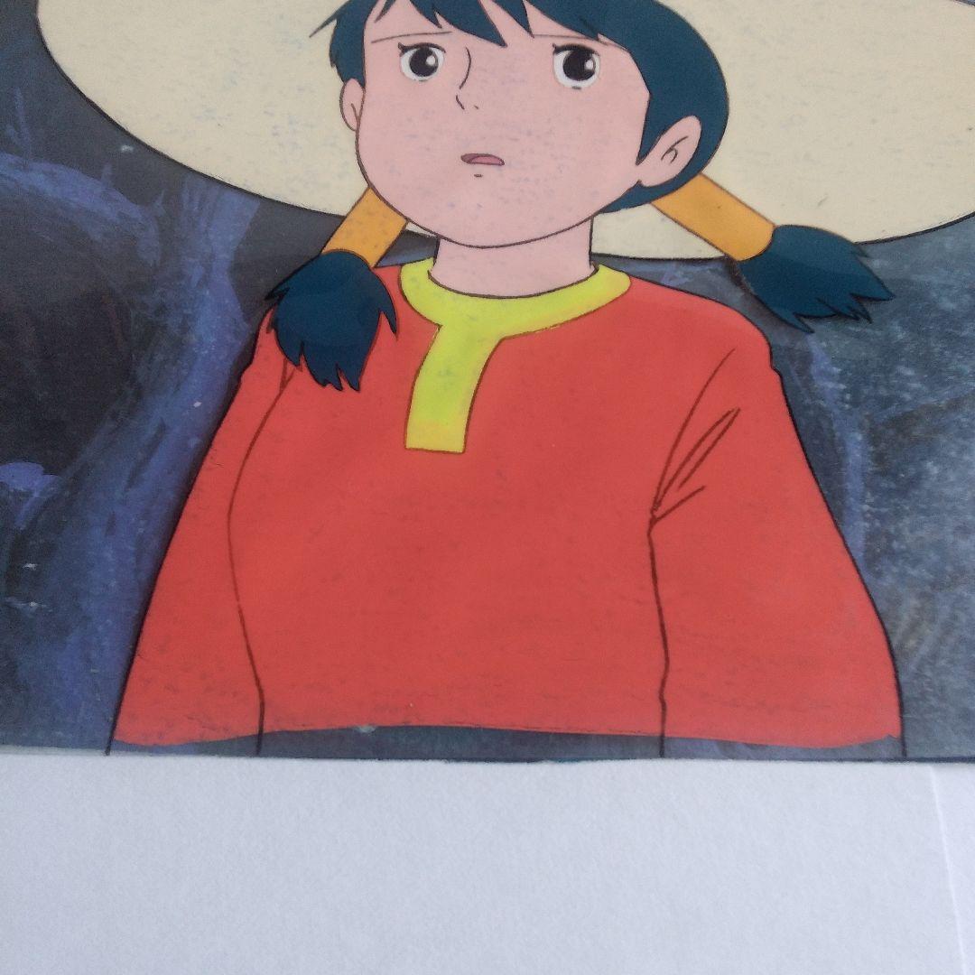 未来少年コナン ラナ セル画　同話背景付き　宮崎駿