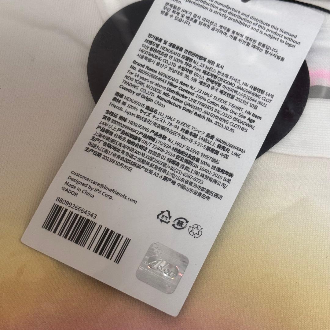 ハニ newjeans tシャツ get up フリーサイズ