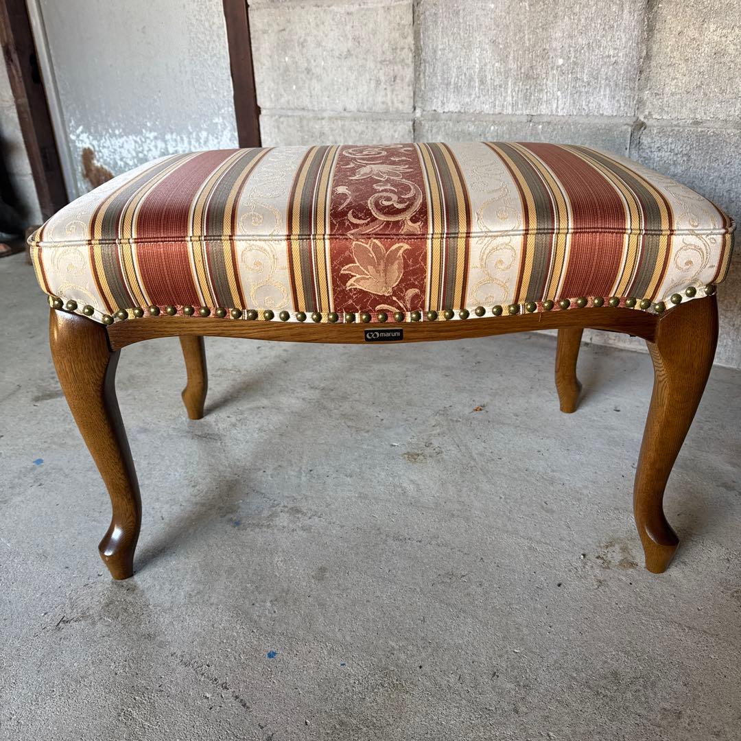 美品maruni マルニ 地中海 マキシマム アンドリュー スツール オットマン