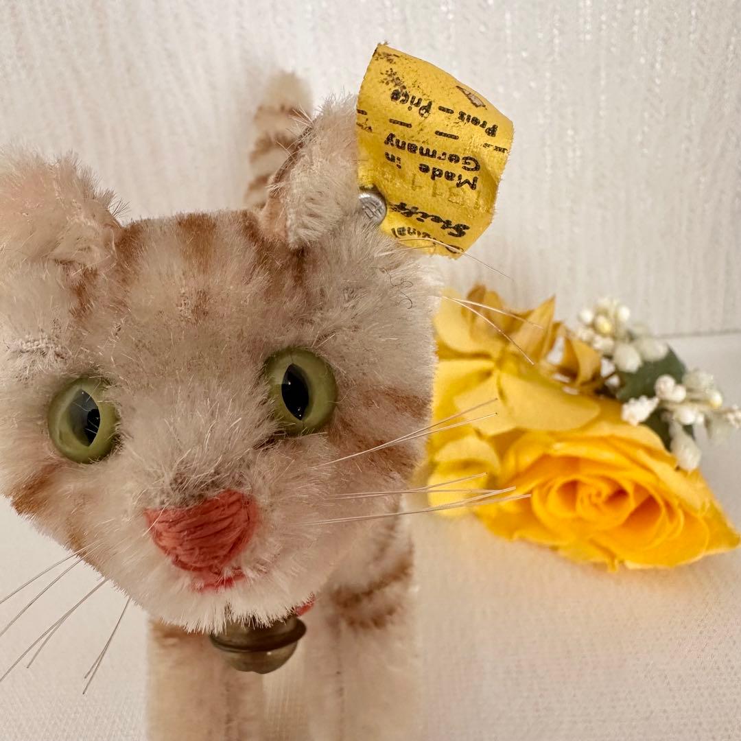 アンティーク シュタイフ ネコ Tapsy ビンテージ