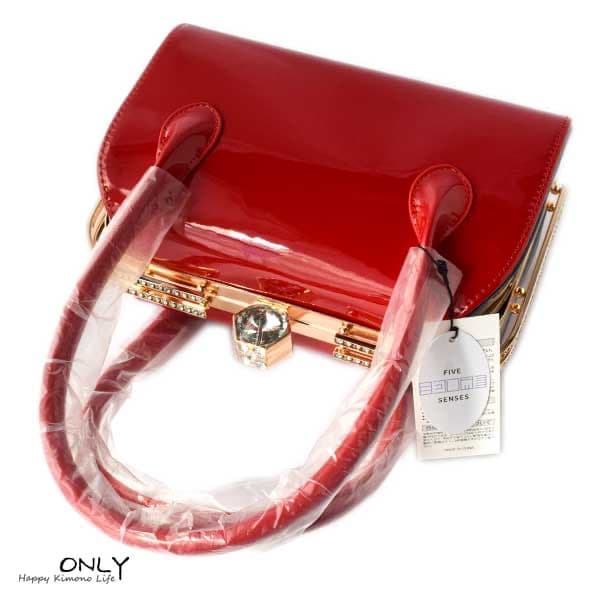 6493 振袖用 バッグセット 幅広 草履 エナメル 合革 バックセット 新品