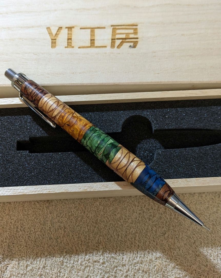 YI工房 ステンドグラスウッド シャープペン 木軸ペン 抽選販売品