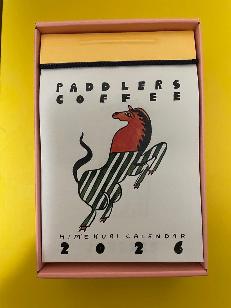 イラスト付き パドラーズコーヒー日めくりカレンダーpaddlers coffee