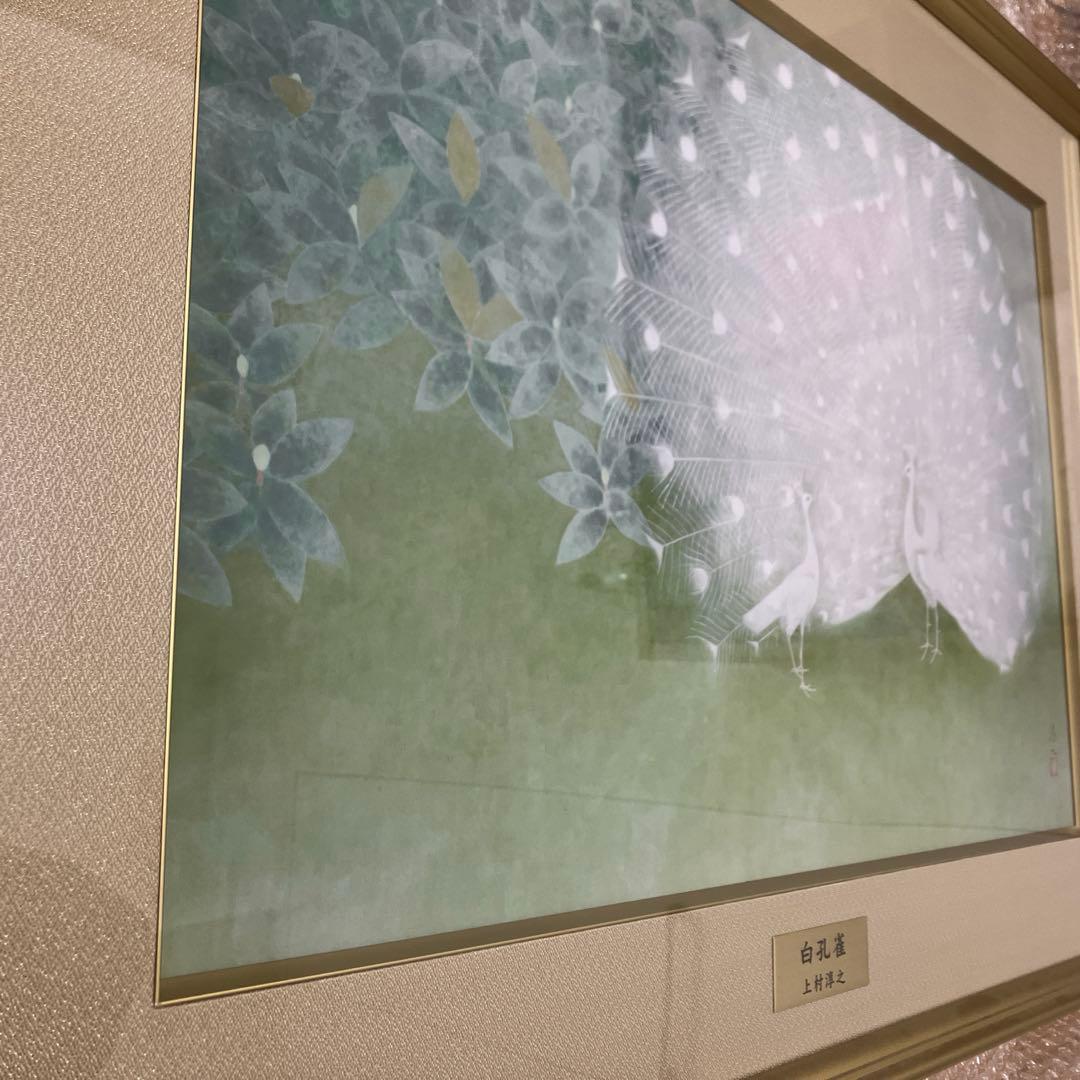 限定 白孔雀 上村淳之 日本画