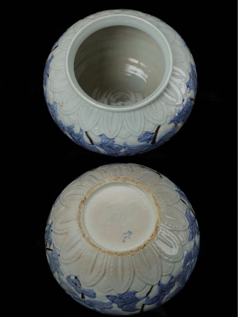 韓国人間文化財 安東五 作 樊川窯 李朝 高麗 古陶磁器 壺