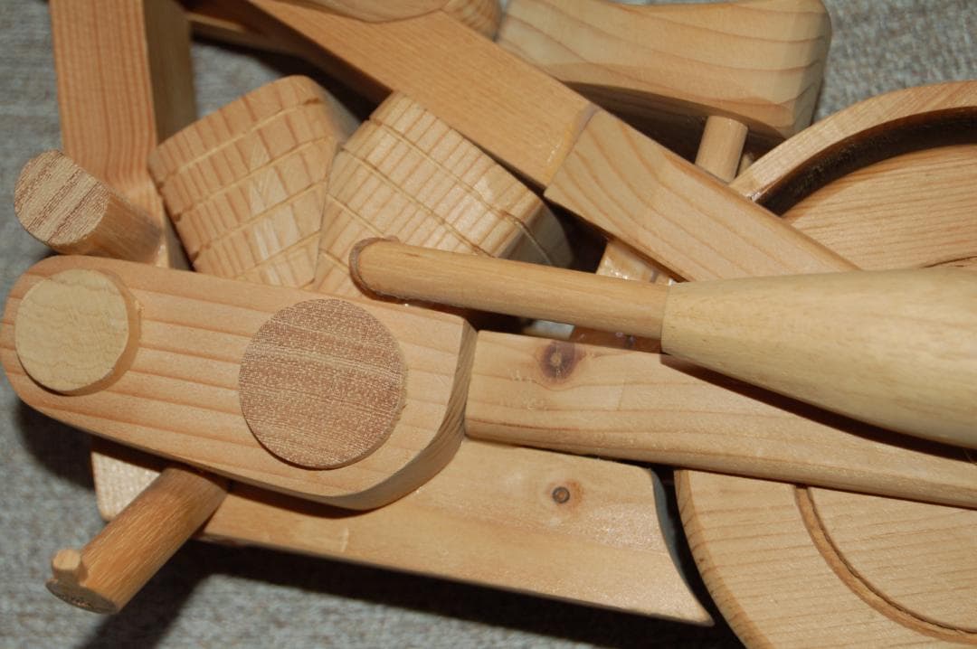 木製バイク模型 (画像5)