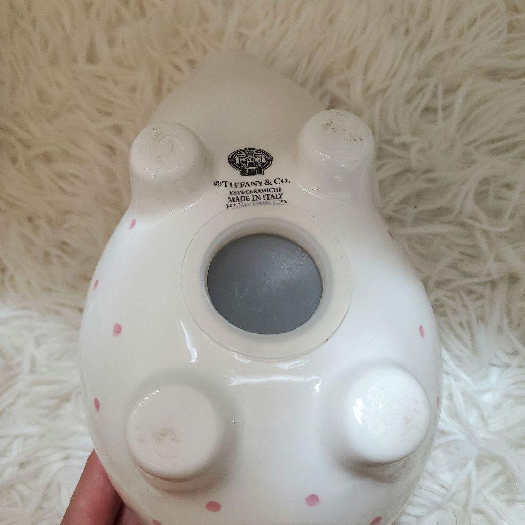 ⭐極美品⭐ティファニー　ブタ　貯金箱　豚