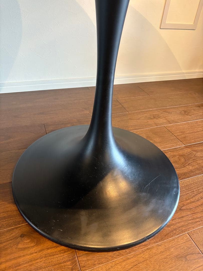 【送料無料・大幅値下】木×スチール円形テーブル