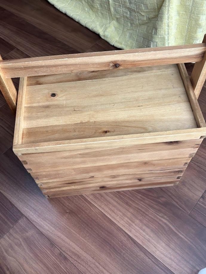 収納ケース 木製 収納ボックス おかもち ウッドボックス 2段 木箱 フタ付き