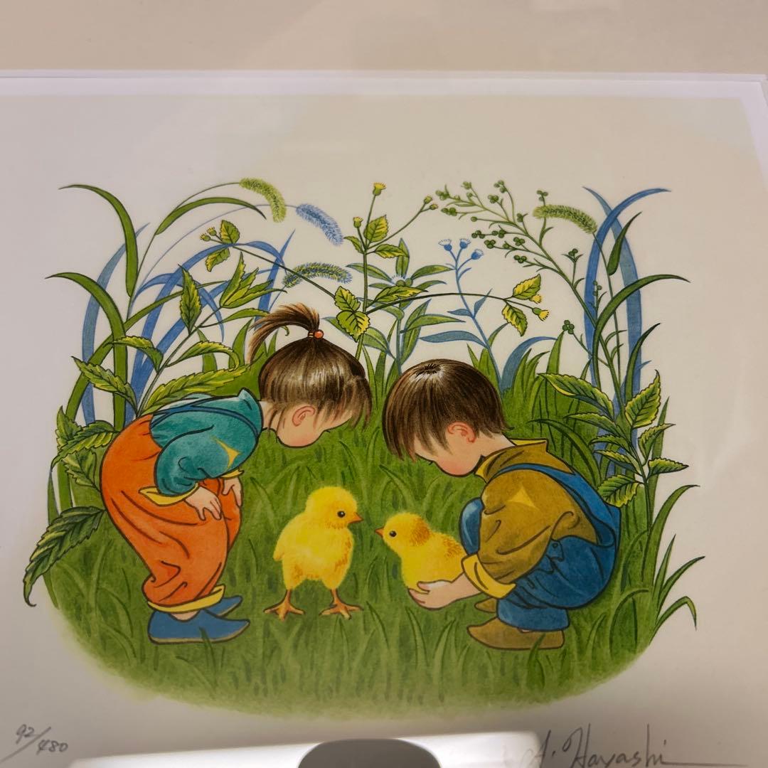 油絵 あじさいを差したテーブル 油絵 専用 青いあじさいを差した