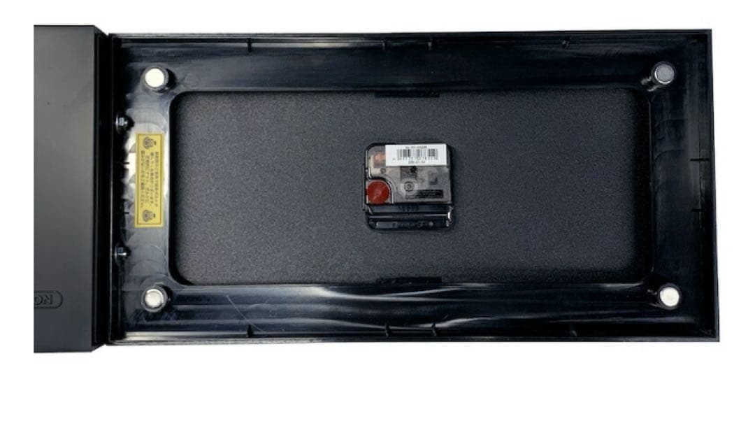 ダルトン　ダブル フェイス クロック レクタングル　ブラック