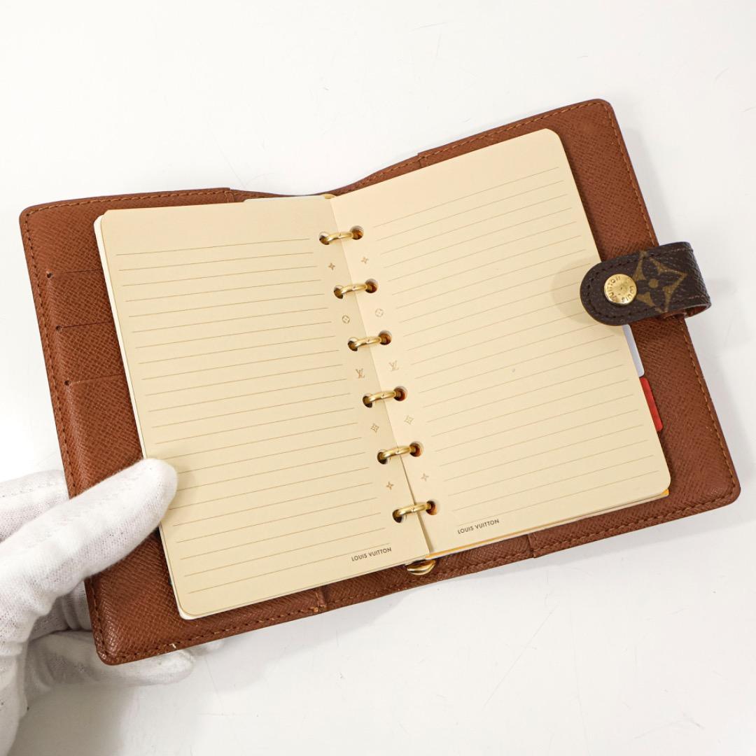 H5564n◾️ルイヴィトン 6つ穴モノグラム手帳 未記入メモ帳付 - メルカリ