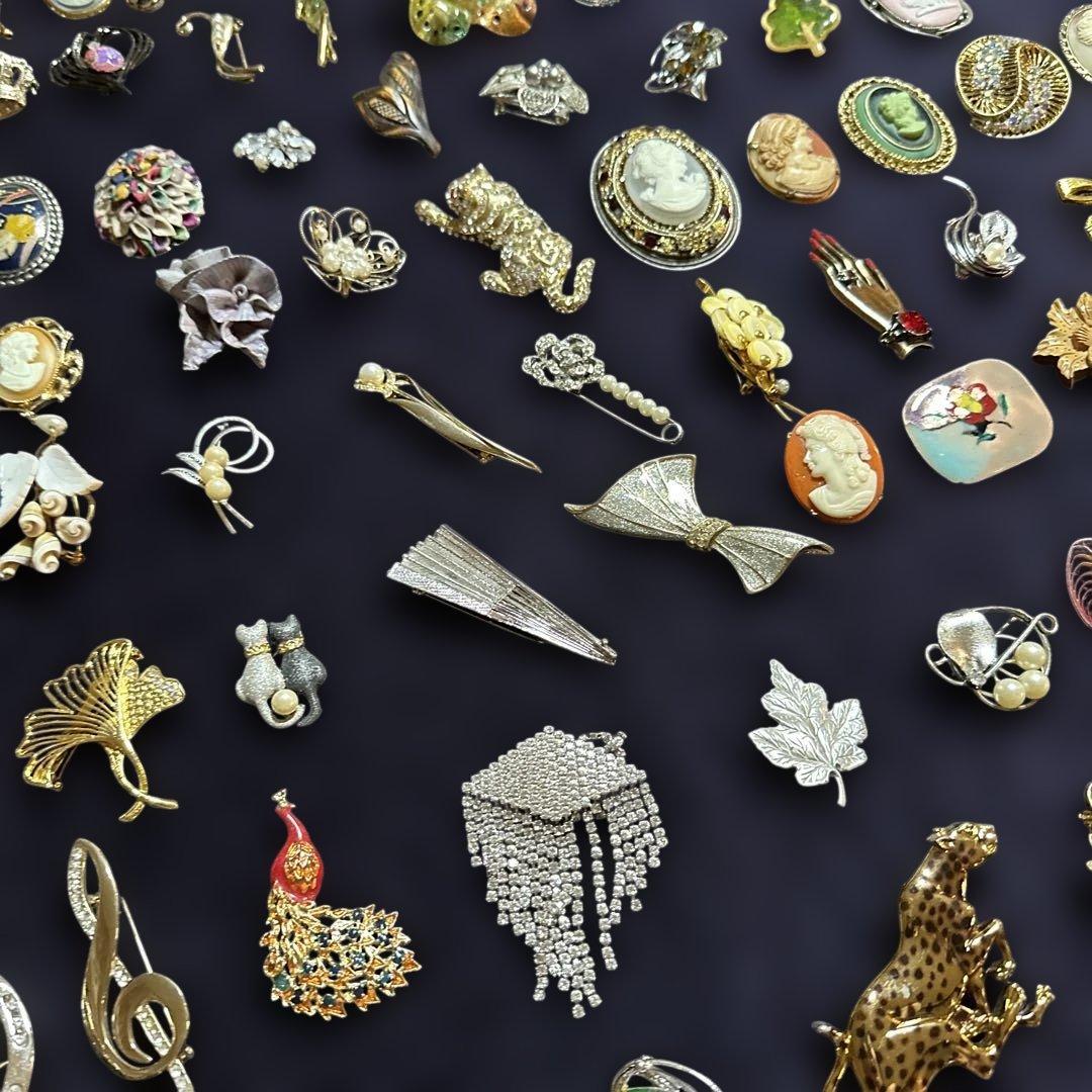 vintage】ブローチ まとめ売り 大量 110点以上
