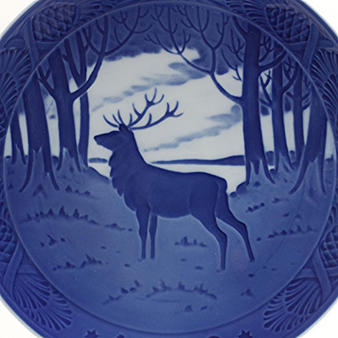 1960年 「牡鹿」 イヤープレート ロイヤルコペンハーゲン 北欧 の 陶器