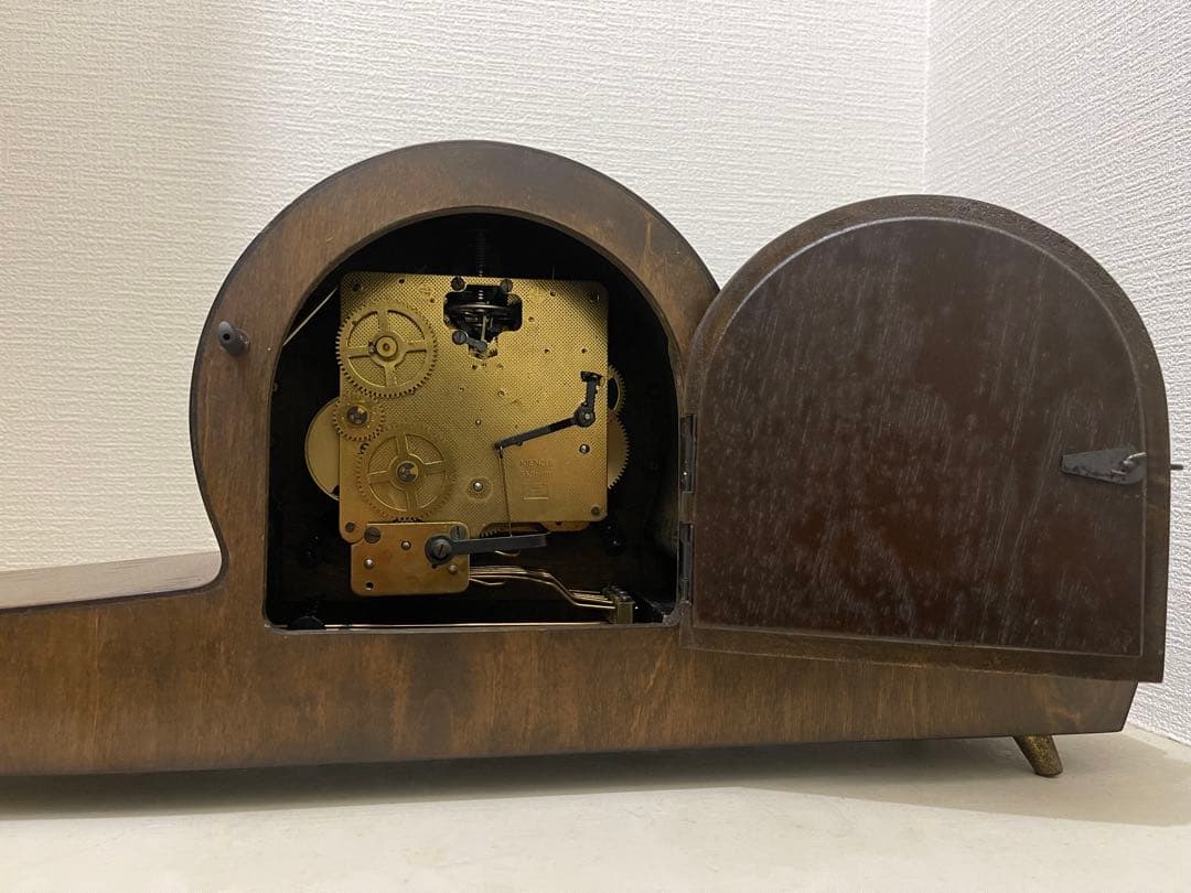 不動品 キンツレ ドイツ製 ウエストミンスターチャイム 日の出形置時計