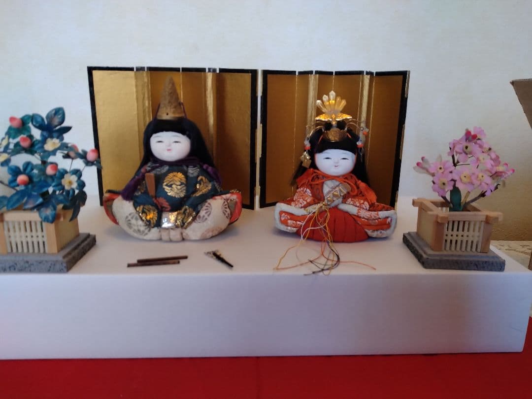 木目込みミニ雛人形