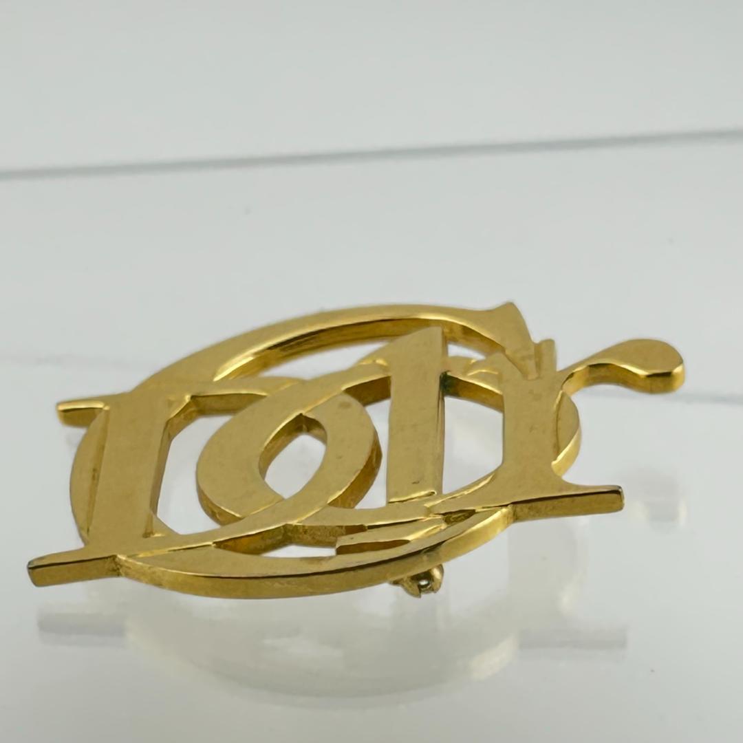 美品】Christian Dior クリスチャンディオール CDロゴ ブローチの通販