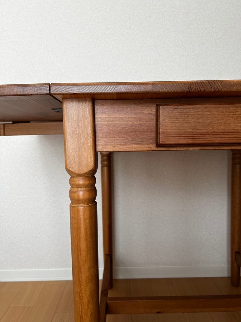 IKEA廃盤品インガートルプINGATORPダイニングテーブル引き出し付き