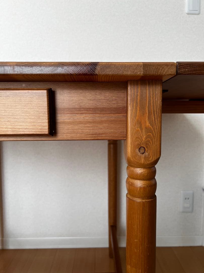 IKEA廃盤品インガートルプINGATORPダイニングテーブル引き出し付き