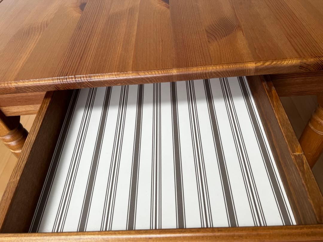 IKEA廃盤品インガートルプINGATORPダイニングテーブル引き出し付き