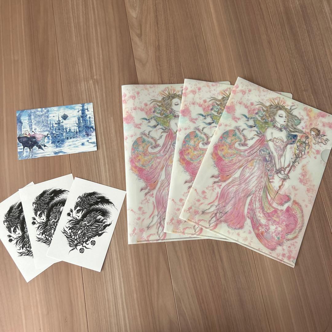 まとめ売り】ファイナルファンタジー 天野喜孝 クリアファイル