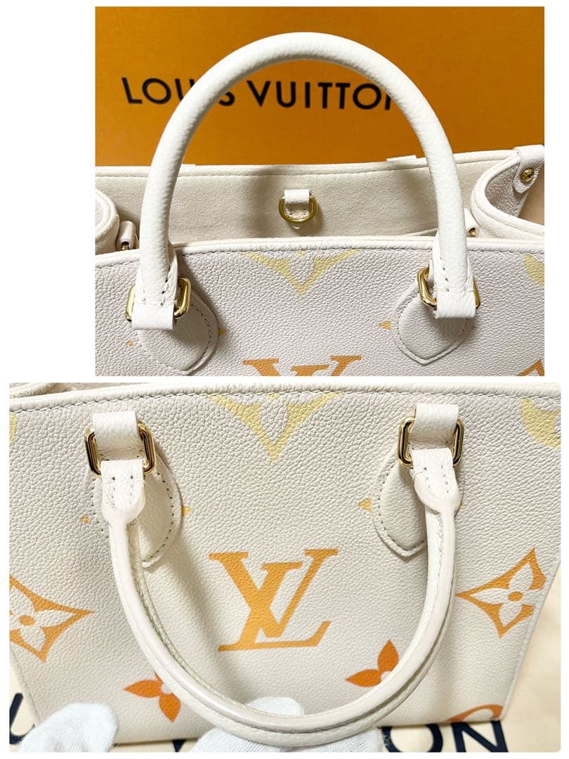 RFID 正規品 ルイヴィトン オンザゴーPM アンプラント バイカラー