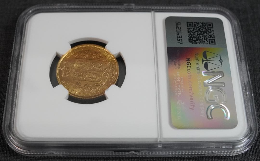 1871 ヴィクトリア ソブリン 金貨 NGC MS64 シールド ヤングヘッド